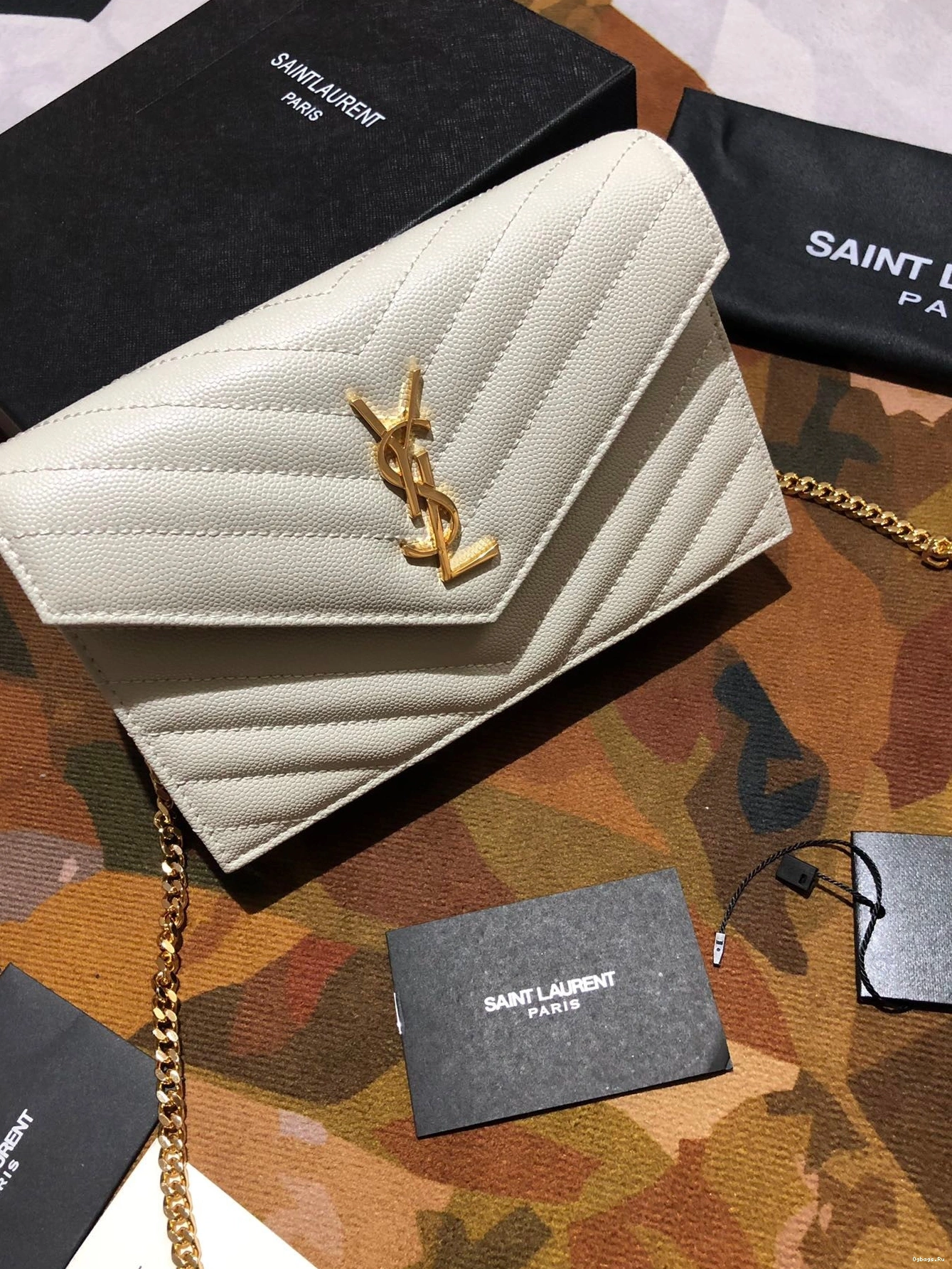CHAIN WALLET CASSANDRE YSL MATELASSÉ 0808